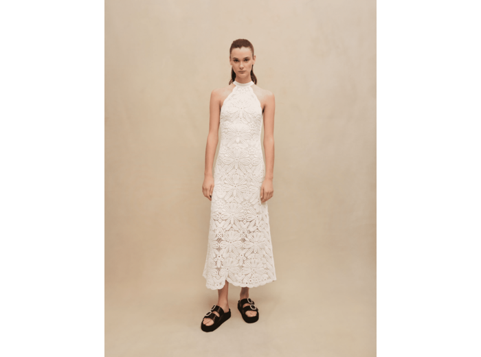 Robe midi en maille