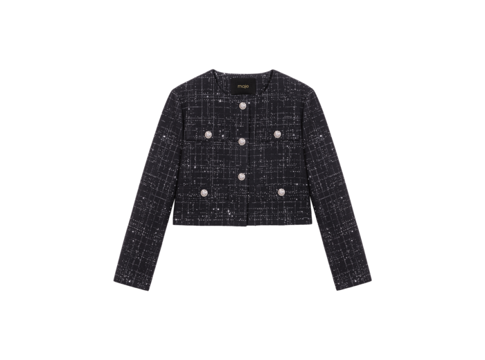 Veste courte en tweed