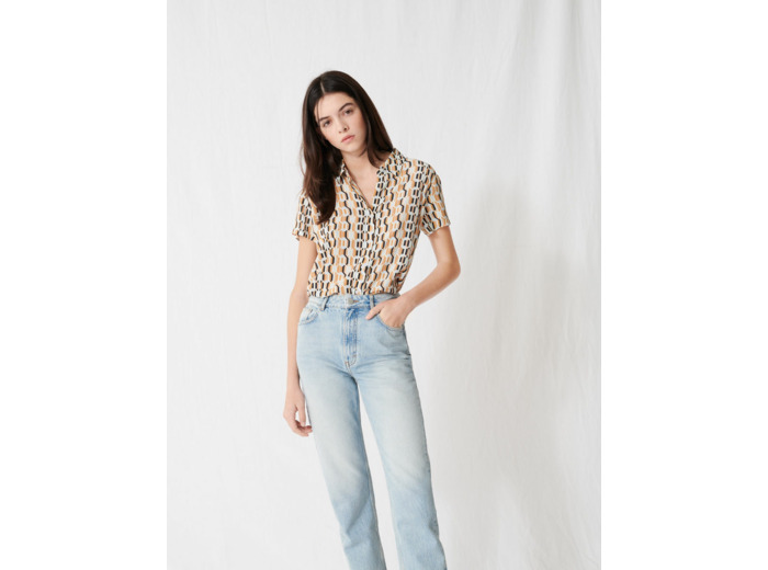 Jean mom taille haute