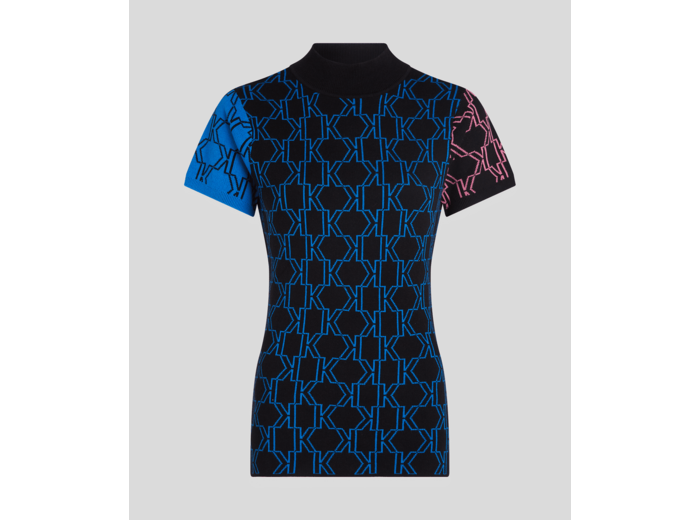 KL MONOGRAM MULTI COLOR TOP