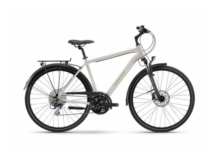 Vélo urbain/trekking DOMINGO X24 HIGH Gris Poire
