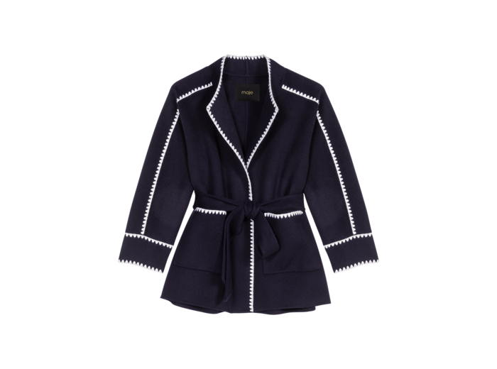 Manteau court double face