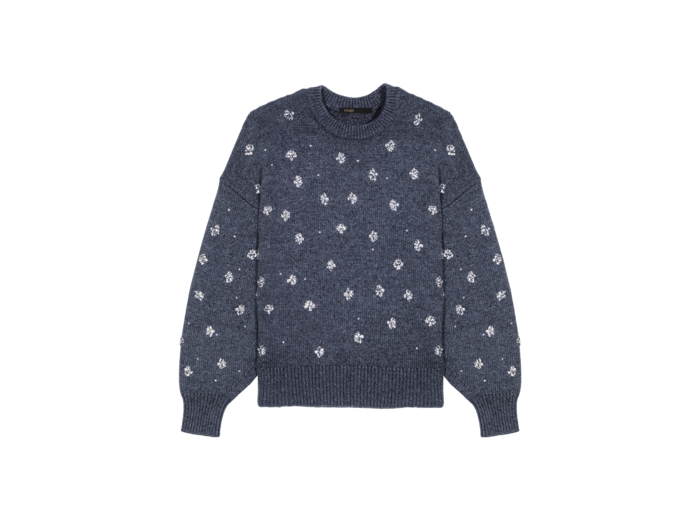Pull en maille à strass