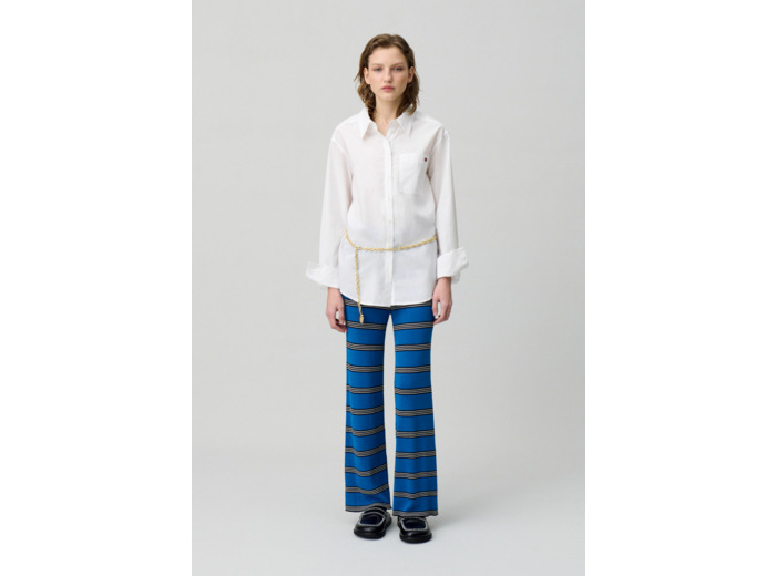 Pantalon slim fine maille