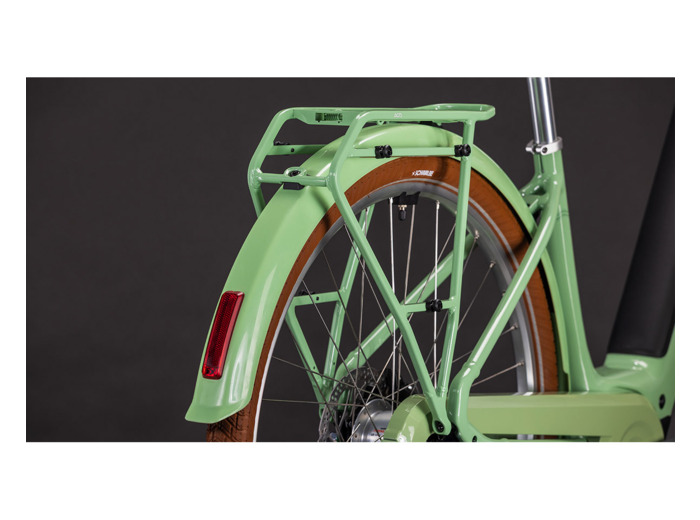 Vélo urbain électrique ARUBA HYBRID 600 Cactus/Marron