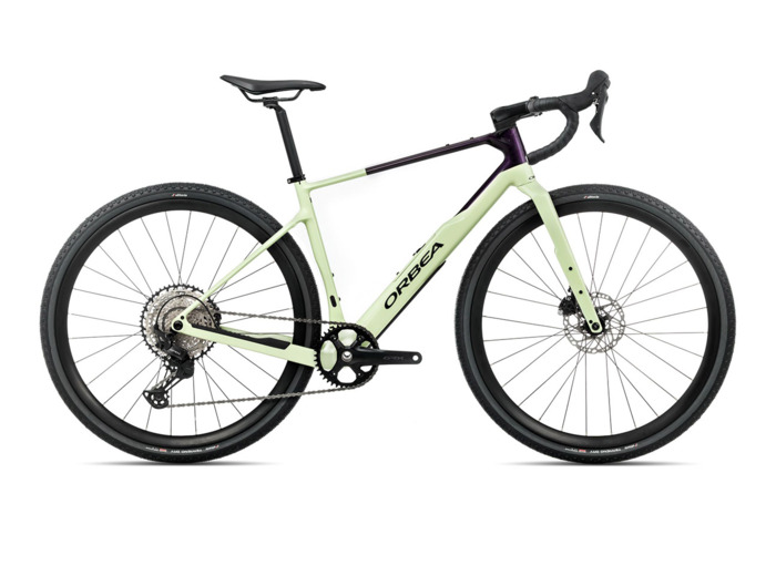 Vélo de gravel TERRA M30TEAM 1X Vert Acide/Violet