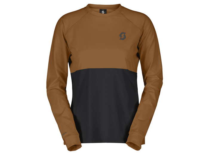 T-shirt manches longues Femme TRAIL STORM WARM LIGHT Pain Marron