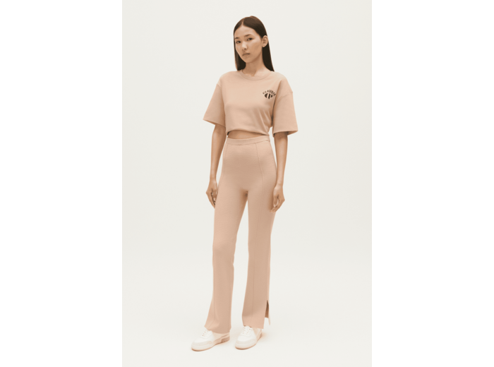 Pantalon droit fentes cheville
