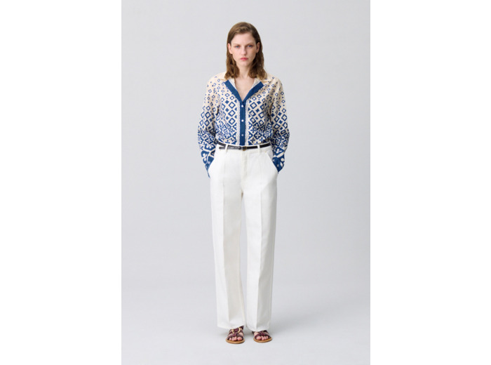 Chemise fluide imprimée