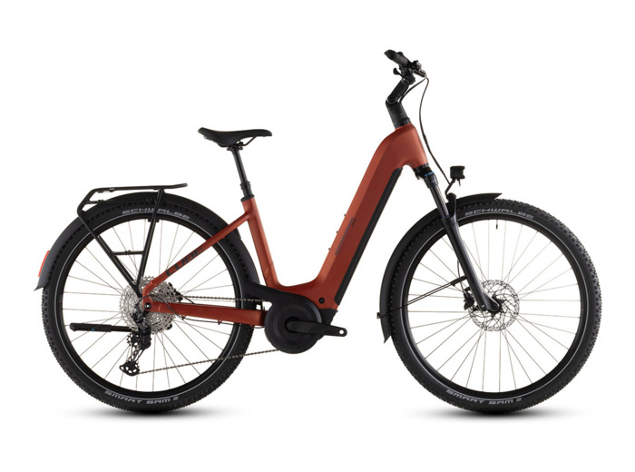 VTC électrique NURIDE HYBRID PRO 800 Rouge Chili/Noir