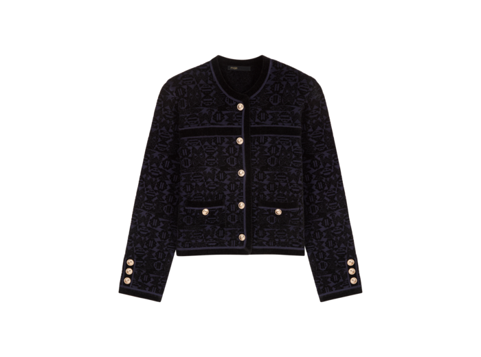 Cardigan en maille velours