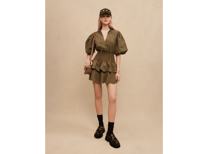 Robe courte broderies anglaises