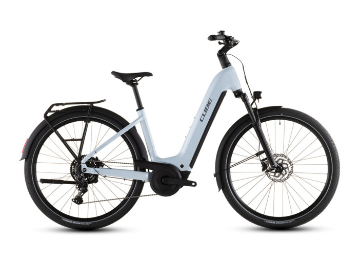 Vélo trekking électrique TOURING HYBRID ONE 600 Bleu Glacier