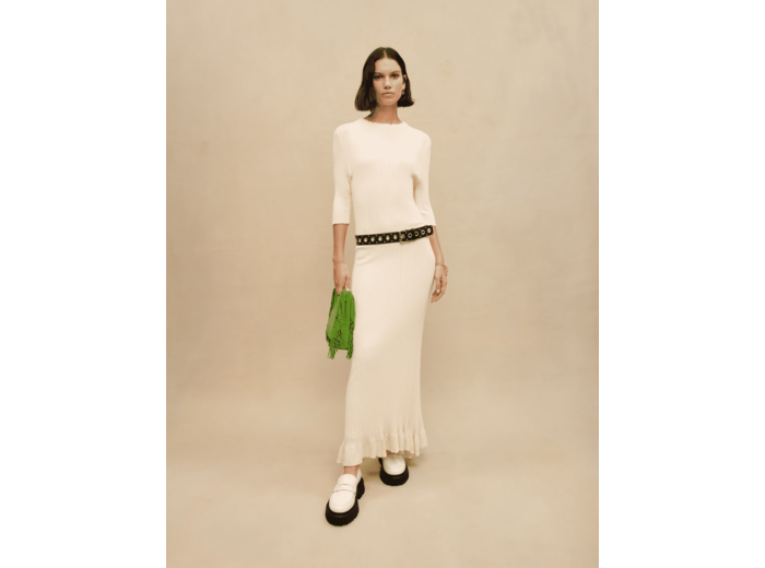 Robe longue en maille