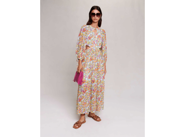 Robe longue imprimée