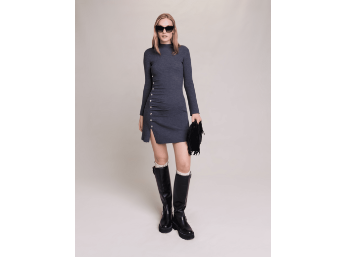 Robe courte en maille