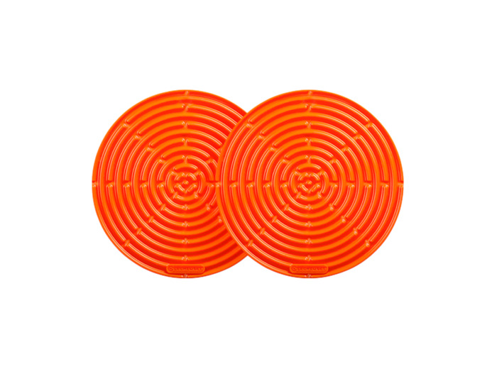 Set de deux maniques 10cm en silicone volcanique