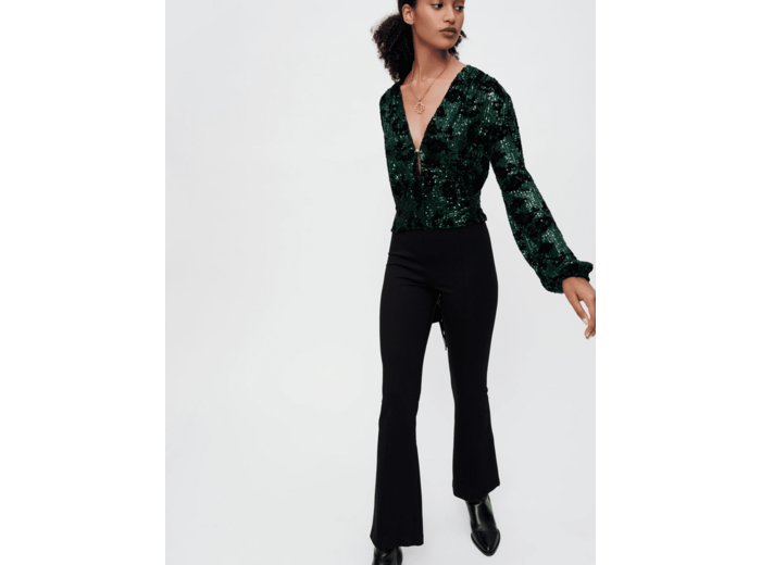 Top entièrement brodé de sequins