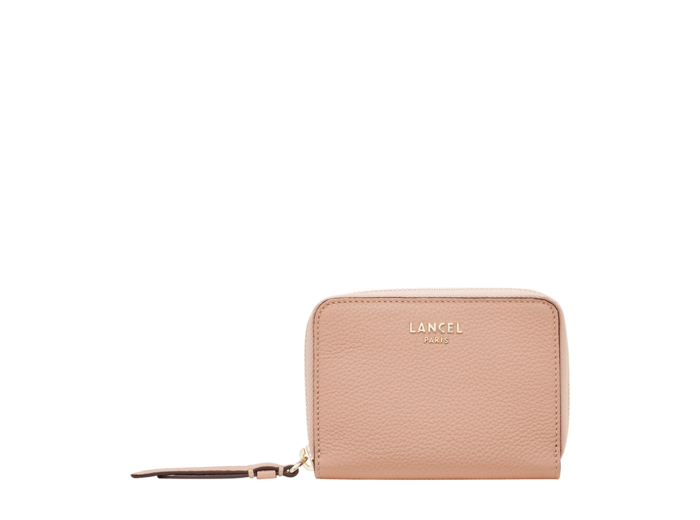 Lettrines de Lancel - Portefeuille continental zippé - Petit modèle - Rose Sunset