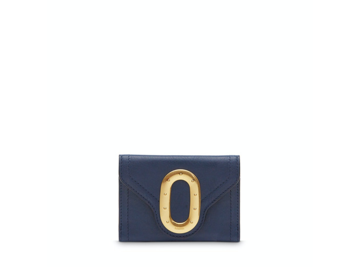 Romane de Lancel - Portefeuille compact - Petit modèle - Bleu Petrole