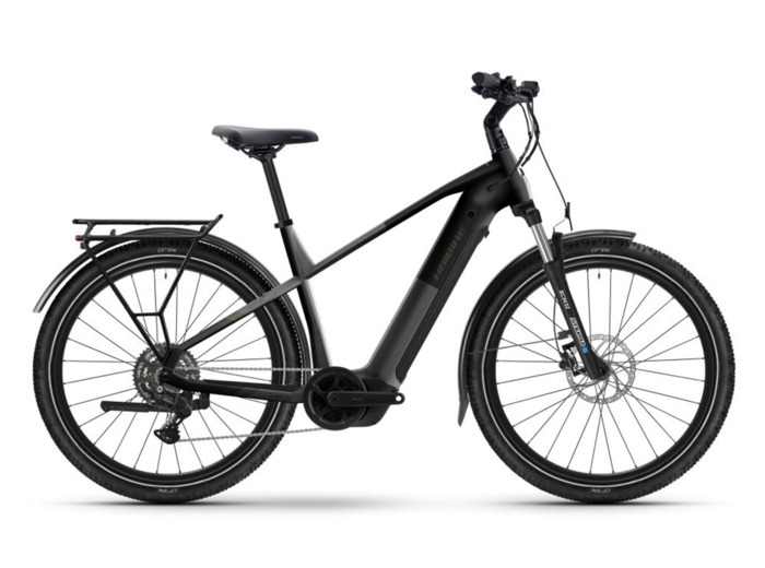 Vélo trekking électrique TREKKING 3 HIGH Argent/Noir