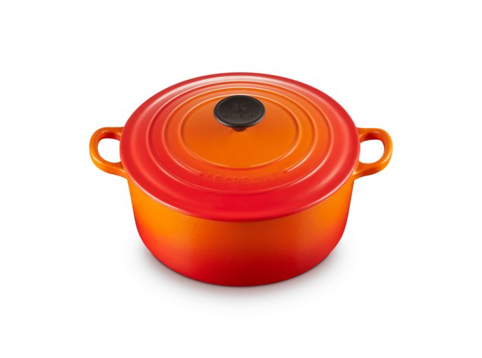 Cocotte ronde 24cm en fonte émaillée volcanique