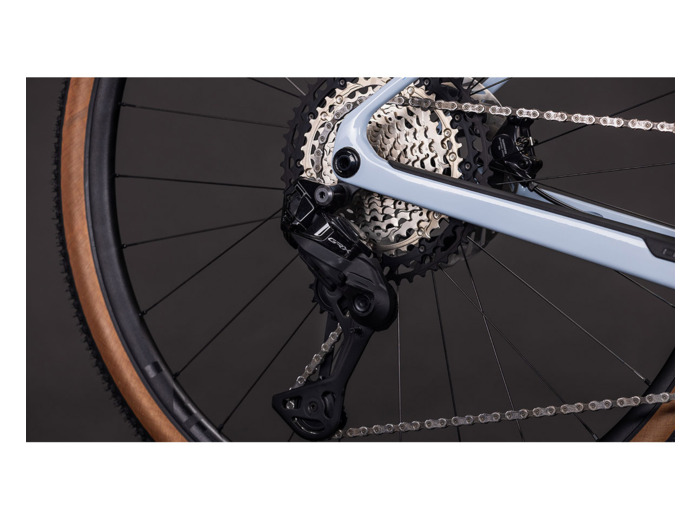 Vélo de gravel électrique NUROAD HYBRID C:62 SLX 400X Bleu Glacier