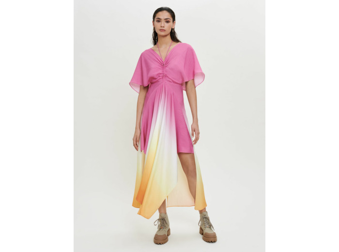 Robe foulard en Tie and Dye