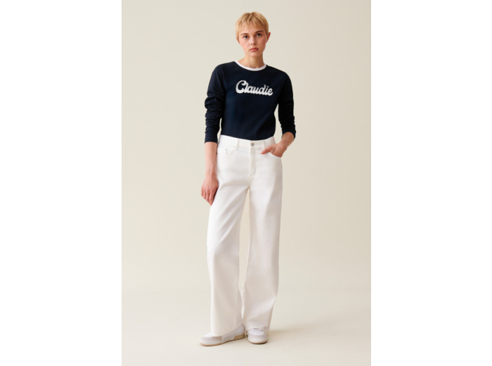 T-shirt coton manches longues noir
