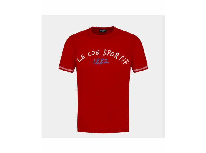 T-shirt Enfant TRICOLOR TEE SS N2 ENFANT PUR ROUGE Rouge