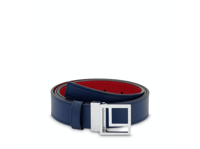 Logo Carré L - Ceinture réversible - Cuir grainé