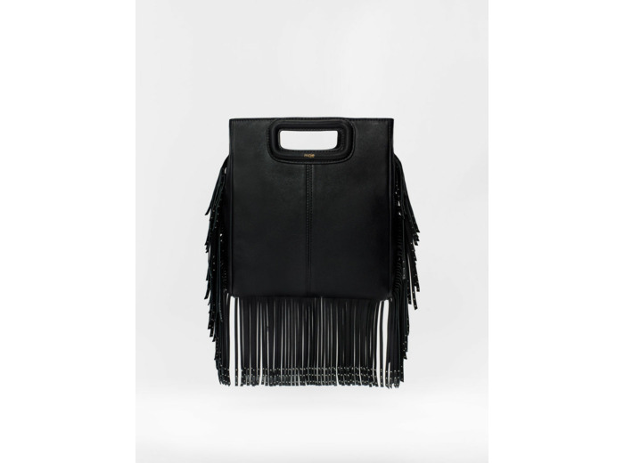 Sac M en cuir à franges