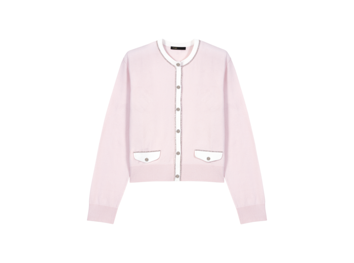 Cardigan avec détail de strass