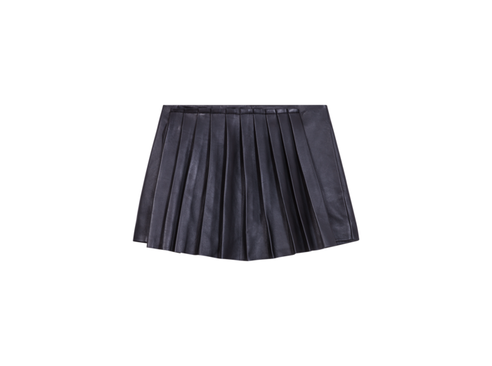 Short trompe l'œil en cuir
