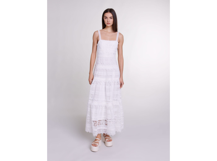 Robe longue en crochet
