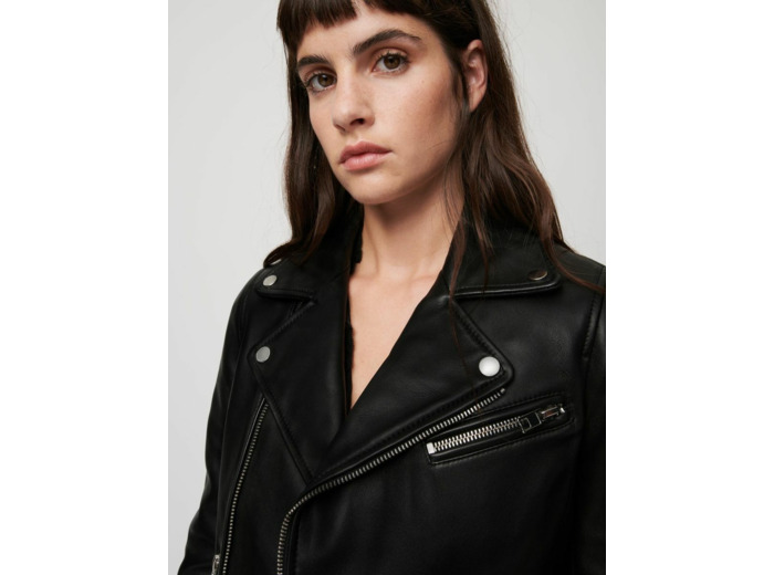 Blouson en cuir façon biker