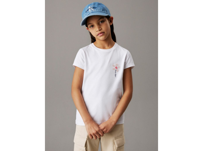T-SHIRT À MANCHES COURTES PETITES FLEURS
