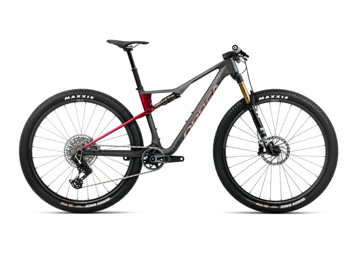 VTT tout suspendu OIZ M-TEAM AXS Diamant/Rouge Cerise