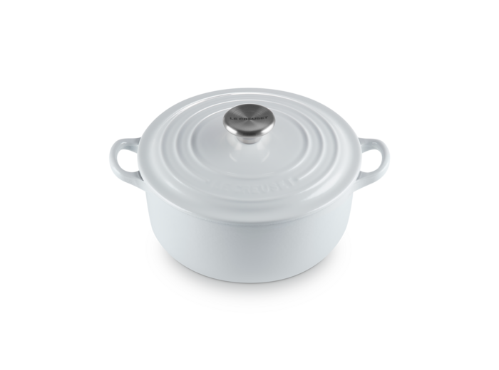 Cocotte ronde 20cm en fonte émaillée vapeur