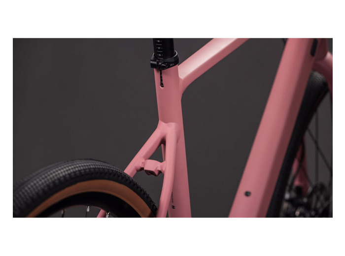 Vélo de gravel NUROAD ONE Rose Rubis
