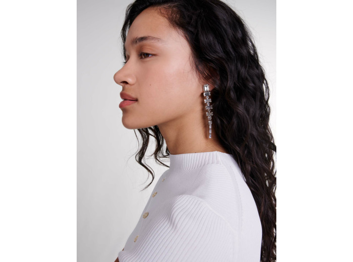 Boucles d'oreilles strass cascade