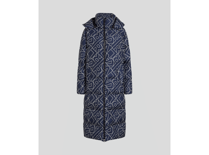 ATHLEISURE AOP LONG DOWN COAT