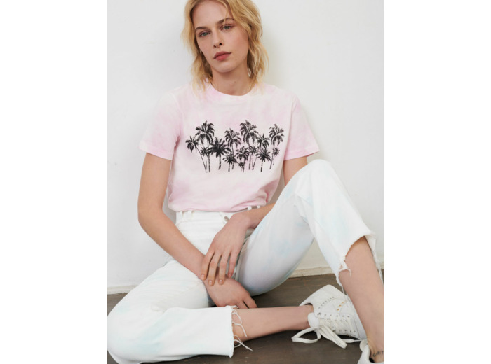 Tee-shirt imprimé tie and dye