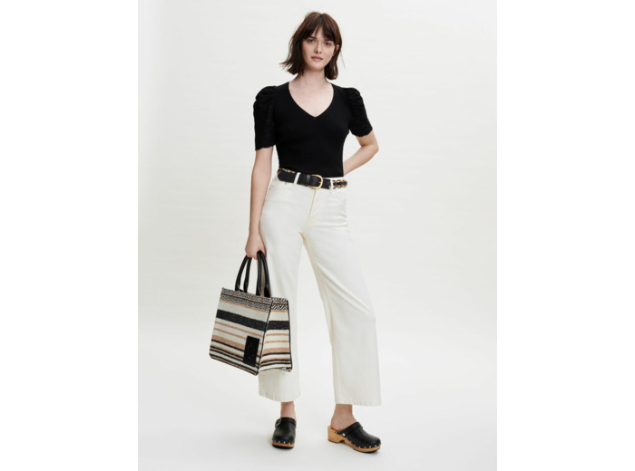 Pull en maille et crochet