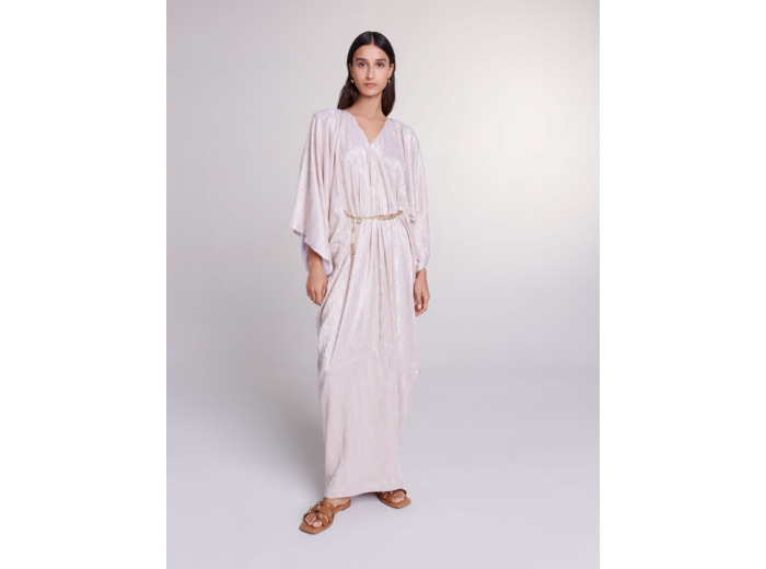 Robe longue à ceinture