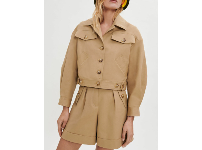 Blouson court en coton