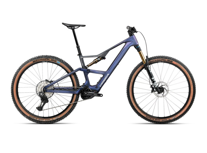 VTT tout suspendu électrique RISE SL M10 630W Tanzanite/Carbone