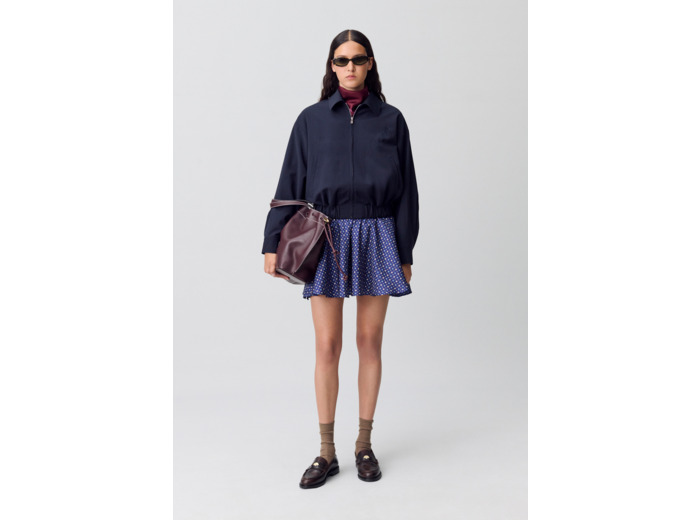 Blouson oversize zippé