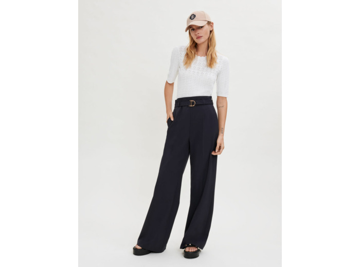 Top en maille fantaisie
