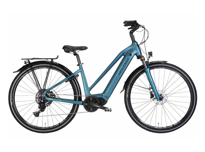 Vélo urbain électrique KARMA LADY CUES 9V 602WH Bleu